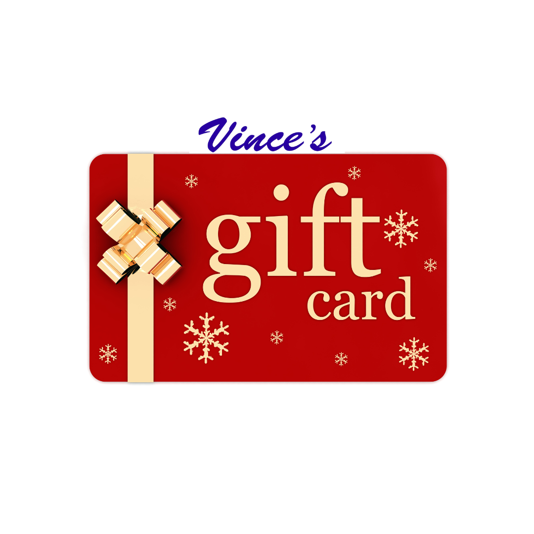 Vince's Gift cards (Valid on Vincescrabcakes.com ONLY)